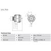Bosch Alternatore con puleggia multipla 0 986 036 820 BOSCH per MERCEDES-BENZ 190