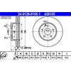 ATE 2x Disco freno ventilato 24.0128-0155.1 ATE per MERCEDES-BENZ CLASSE C T-Model