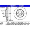 ATE 2x Disco freno ventilato 24.0122-0280.1 ATE per SUZUKI SWIFT IV