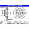 ATE 2x Disco freno ventilato 24.0118-0725.1 ATE per SUBARU IMPREZA Tre volumi