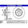 ATE 2x Disco freno ventilato 24.0128-0180.1 ATE per MAZDA MPV II