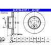 ATE 2x Disco freno ventilato 24.0124-0197.1 ATE per BMW 3 3 Touring Z4 Roadster 1