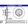 ATE 2x Disco freno ventilato 24.0130-0237.1 ATE per MERCEDES-BENZ CLA Coupé CLASSE A