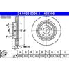 ATE 2x Disco freno ventilato 24.0122-0306.1 ATE per MERCEDES-BENZ CLA Coupé CLASSE A