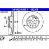ATE 2x Disco freno ventilato 24.0122-0252.1 ATE per SUZUKI FIAT