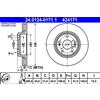ATE 2x Disco freno ventilato 24.0124-0171.1 ATE per RENAULT LAGUNA I SAFRANE I