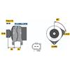 Bosch Alternatore 0 986 045 310 BOSCH per SKODA VW SEAT