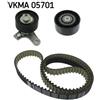 SKF Kit cinghia distribuzione con profilo dente arrotondato VKMA 05701 SKF per OPEL