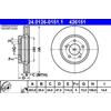ATE 2x Disco freno ventilato 24.0126-0151.1 ATE per FORD MAVERICK
