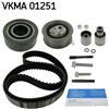 SKF Kit cinghia distribuzione con profilo dente trapezoidale VKMA 01251 SKF per VW