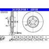 ATE 2x Disco freno ventilato 24.0125-0108.1 ATE per VW PASSAT B3/B4 GOLF III VENTO