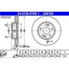 ATE 2x Disco freno ventilato 24.0126-0150.1 ATE per HYUNDAI KIA