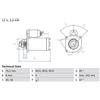Bosch Motorino di avviamento Senso rotazione orario autosupportato 0 986 021 820 BOSCH