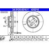 ATE 2x Disco freno ventilato 24.0125-0216.1 ATE per HONDA CIVIC IX CIVIC IX Tourer