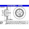 ATE 2x Disco freno ventilato 24.0120-0208.1 ATE per MERCEDES-BENZ CLASSE C