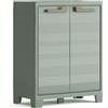 Armadio da Giardino 2 Ripiani 80x44x100 cm Keter Planet Outdoor Basso Grigio e Verde