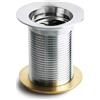 Piletta per Fontana da Giardino da 11/4 in Ottone Cromato con Tappo