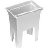 Mobile Lavatoio 59x40x74 cm Monoblocco in Resina PP Bianco