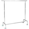 Stender Appendiabiti Estensibile 150/220x55x155 cm in Acciaio Cromato con Ruote