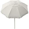 Ombrellone da Giardino Ø165 cm con Palo Ø32 mm in Acciaio Maffei Asia Ecrù