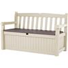 Panchina Contenitore da Giardino 140x60x84 cm in Resina Keter Eden Bench Beige