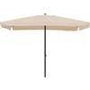 Ombrellone Rettangolare da Giardino 2x3 m Palo Ø48 mm Struttura in Acciaio Esterno Écru