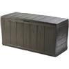 Baule Cassapanca da Esterno 117x58x45 cm in Resina Keter Sherwood Marrone