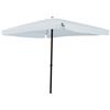 Ombrellone Quadrato da Giardino 3x3 m Palo Ø48 mm Struttura in Acciaio Esterno Bianco