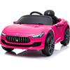 Macchina Elettrica per Bambini 12V con Licenza Maserati Ghibli Rosa
