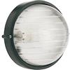 Lampada Plafoniera Tonda Grande Colore Nero per Esterno Linea Industriale Sovil
