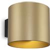 Lampada da parete Ceiling & Wall in Alluminio Rond Opaco Oro