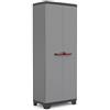 Armadio Portascope da Esterno 3 Ripiani 68x39x173H cm in Plastica Keter Stilo Grigio