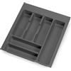 Portaposate per Cassetto 37x47 cm in Plastica Emuca Grigio