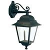 Lampada Applique Grande in Basso Colore Nero da Esterno Linea Quadrata Sovil