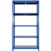 Scaffale in Metallo 5 Ripiani 100x40x187 cm Ettore Blu