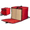 Zaino Termico Rigido Magnetico Porta Pizze da Asporto 10 Cartoni Safemi Magnetic 10 Rosso