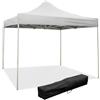 Gazebo Richiudibile Pieghevole 2x2m in Acciaio e PVC Impermeabile Bianco
