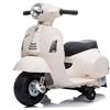 Scooter Elettrico per Bambini Licenza Ufficiale Piaggio Vespa Small 7,2V 2,5Ah Bianco