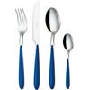 Servizio Set di Posate 24 Pezzi in Acciaio Eme Caribe Blu 55