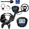 Metal Detector 3 Modalità Rilevamento Bobina Impermeabile IP68 Display LCD Nero