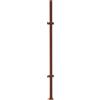 Palo per Tralicci Verdemax 4,5x4,5x183 cm con Staffe Angolari in Metallo Verniciato Corten