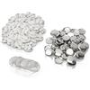Cyrank 100 Set di Forniture Per Parti di Bottoni Rotondi, Forniture Per Bottoni in Bianco Parti Per Bottoni Rotonde Per Bottoni in Metallo Kit Per Spille Per Bottoni, Include Coperchio Posteriore(25mm)