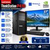 Pc Workstation Ricondizionata Completa Lenovo P410 PC Computer Tower i7-5820K + Monitor 27