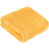 furn. Coperta in pile Harrow - Coperta in flanella leggera morbida e setosa per letto o divano (Ocra - 140x180cm)