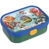 Mepal - Porta Pranzo Campus - Porta Pranzo Bento per Bambini - Porta Pranzo con Scomparto Bento e Forchetta - Con Chiusura a Clip - Senza BPA e Lavabile in Lavastoviglie - 750 ml - Paw Patrol Dino