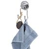 Compactor Gancio Bagno Doppio, Fissaggio a Ventosa, Fino a 6 kg, Acciaio Cromato Antiruggine, 7.1 x 5.5 x H.13.5 cm, RAN7811