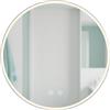Relaxdays Specchio bagno, LED dimmerabile, antiappannamento, IP44, Ø 70 cm | Specchio LED touch, 3 modalità luce, antiappannamento, rotondo per bagno, vetro e ferro, cavo 1m con spina EU