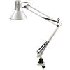 Alco 9037 - 28 - Lampada da lavoro, ca. 38 cm, Argento, metallo | Lampada da scrivania compatta dal design moderno, per ufficio, postazione di lavoro e zona lettura