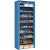 CREVICOSTA QUALITY MARK MARCAS DE CALIDAD - Scarpiera in tessuto con 9 ripiani (blu)