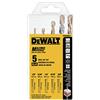 DEWALT DWA56015 - Set di punte per trapano, 5 pezzi